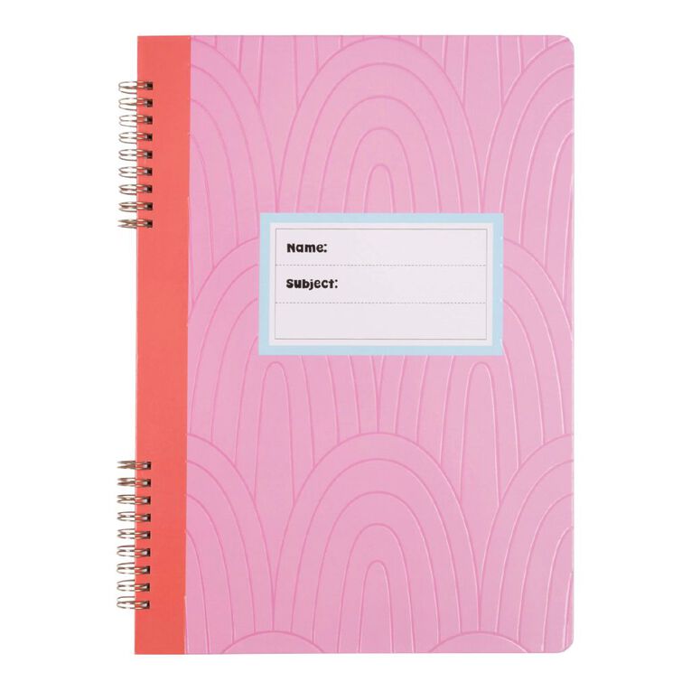 Uniti Stationery Pink A4 Notebook, , hi-res