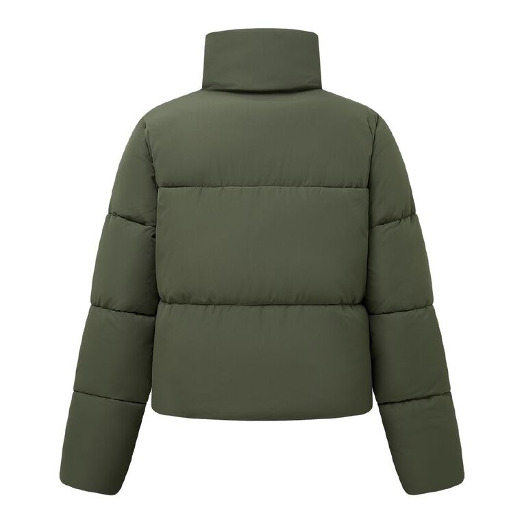 H&H Women's Puffer Jacket, Green Dark, hi-res