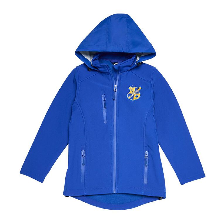 Schooltex Matamata Intermediate Softshell Jacket with Embroidery, Royal, hi-res