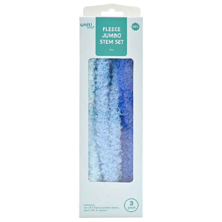 Uniti Fleece Jumbo Stem Set Blue, , hi-res