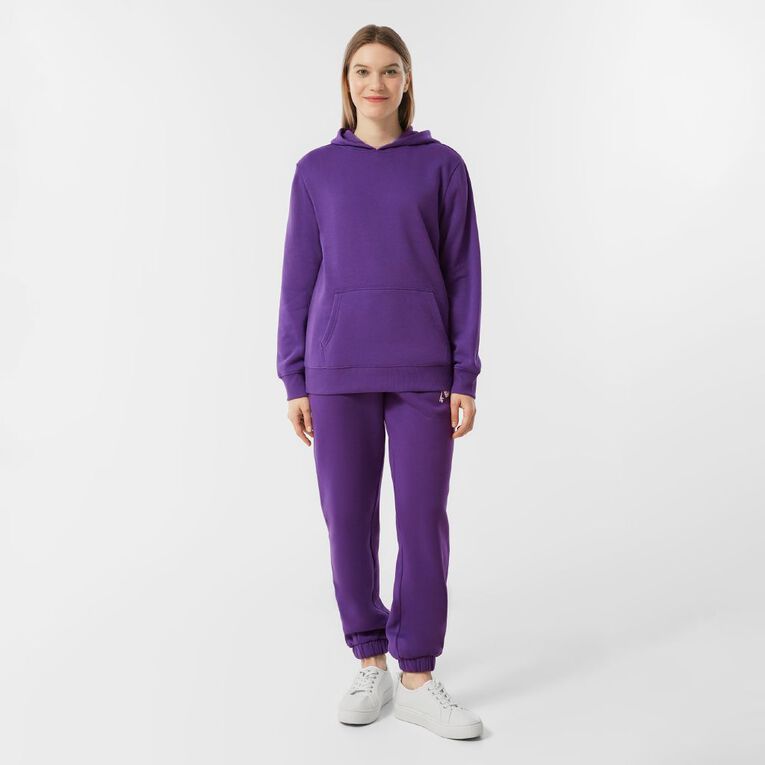 H&H Women's Fresh Fleece Trackpants, Purple Mid, hi-res