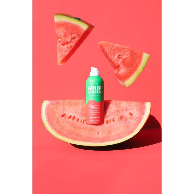 WhipScreen Watermelon SPF50 Sunscreen Mousse 160g, , hi-res
