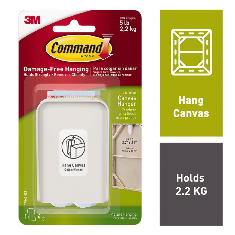 Command Canvas Hanger Jumbo, , hi-res