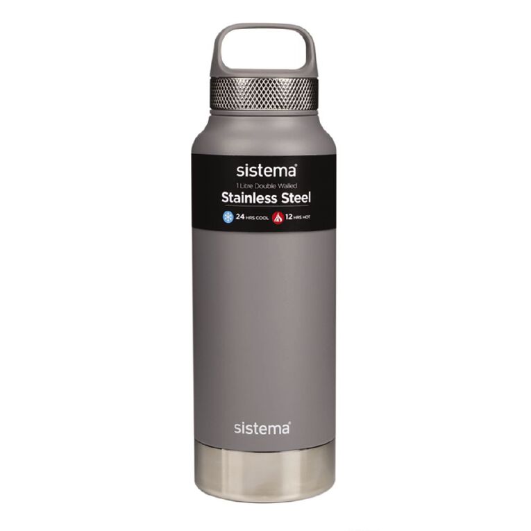 Sistema Stainless Steel Bottle 1L Assorted, , hi-res