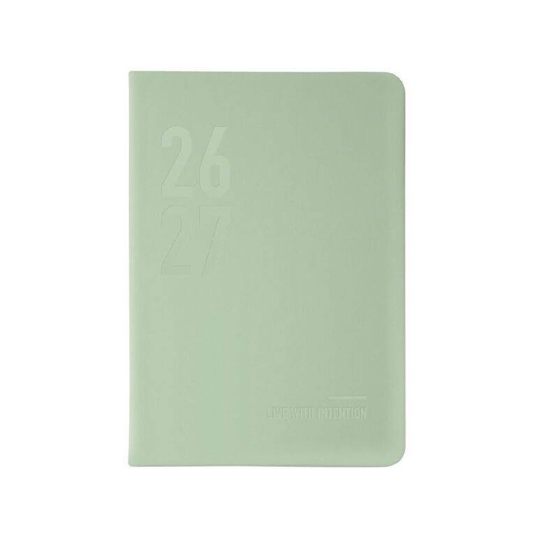 Letts of London Diary Mid Year A5 Week to View Conscious Sage 2026 2027, , hi-res