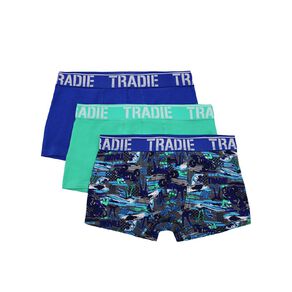 Tradie Kids' Fitted Trunks 3 Pack
