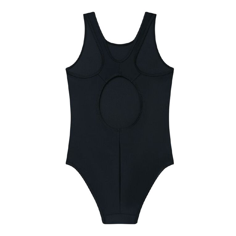 Young Original Plain Swimsuit, Black, hi-res