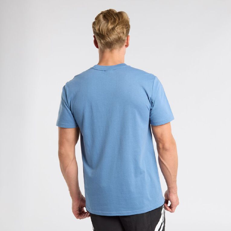 Lonsdale Men's London Crew Neck Tee, Blue Mid, hi-res