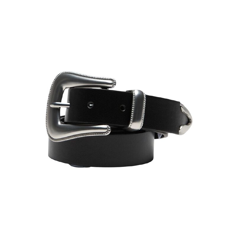 H&H Women's Western Belt, Black, hi-res