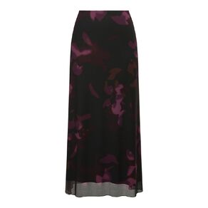 H&H Women's Print Mesh Maxi Skirt