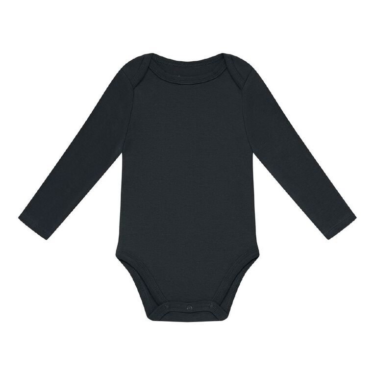 Young Original Babies' Long Sleeve Printed Bodysuit 3 Pack, Blue Light ARCTIC, hi-res