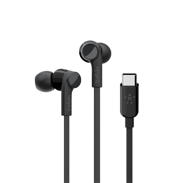 Belkin USB-C Wired EarBuds with Adjustable Volume Limiter White, , hi-res