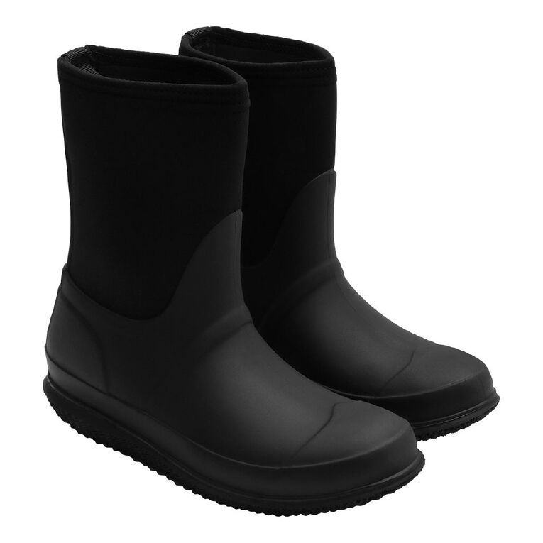Back Country Women's Gumboots, Black, hi-res