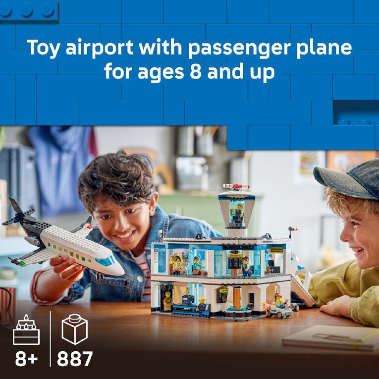 LEGO CITY Airport With Airplane 60502, , hi-res