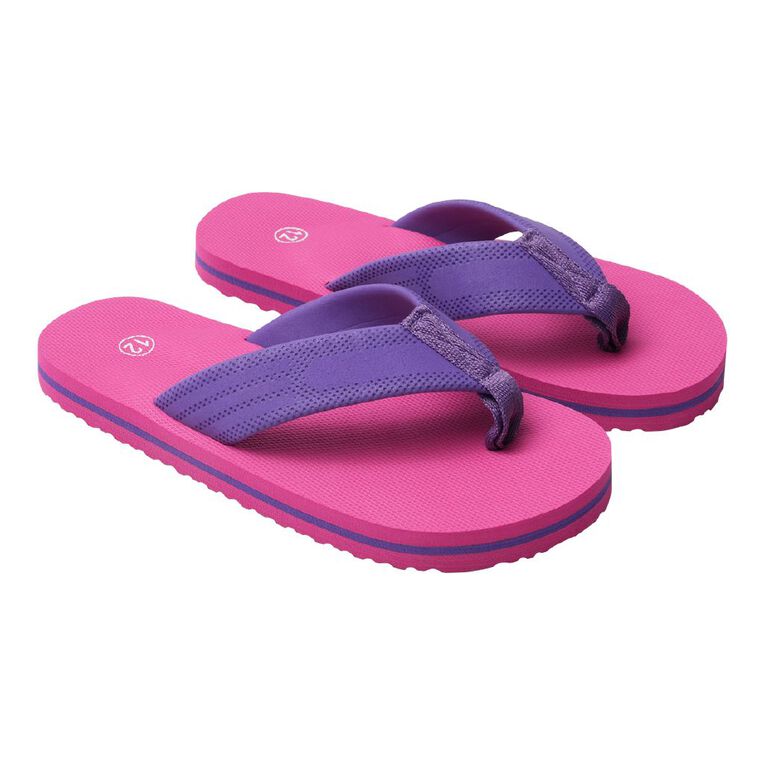 Young Original Senior Kids' Sunrise Surf Jandals, Pink, hi-res