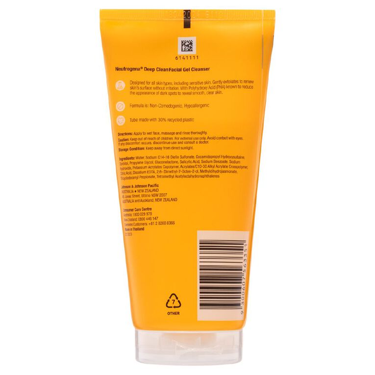Neutrogena Deep Clean Facial Cleanser 150g, , hi-res