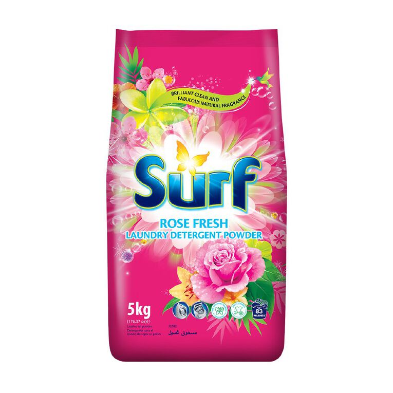Surf Laundry Powder Rose Fresh 5kg, , hi-res