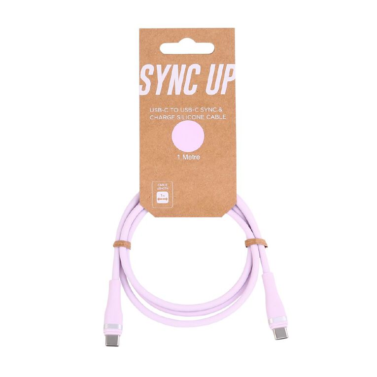 Tech.Inc USB-C To USB-C Cable 1M Lavender, , hi-res
