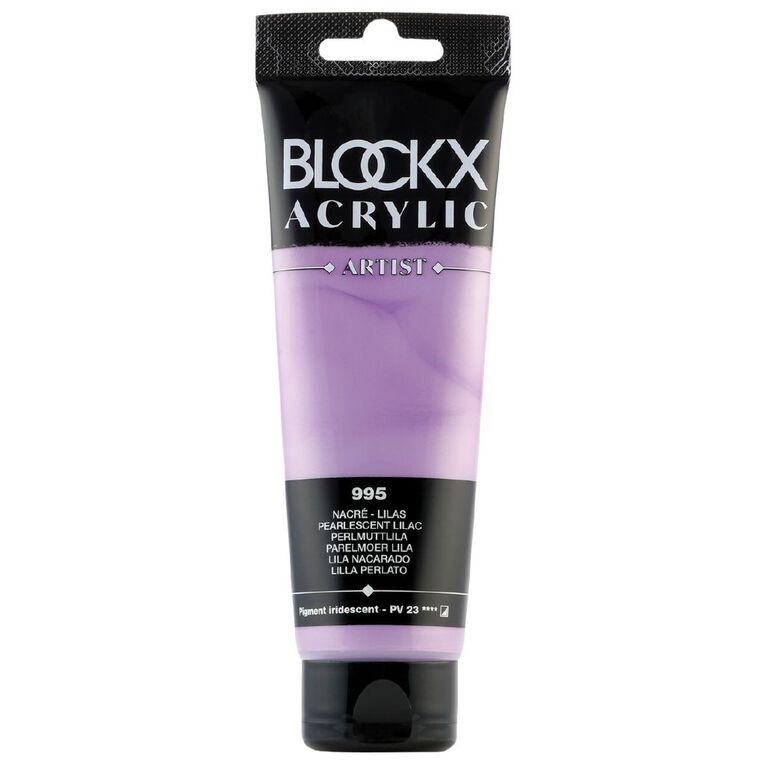 BLOCKX Acrylic Tube Pearlescent Lilac 120ml, , hi-res