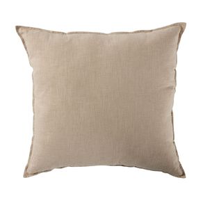 Living & Co Cushion Linen Rich Euro Natural 60cm x 60cm