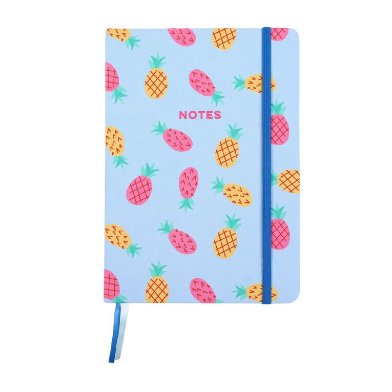 Kookie Pineapple A5 Notebook Blue, , hi-res