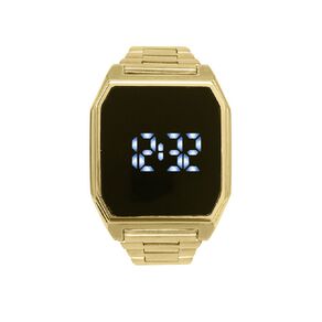 Digital Square Watch Gold
