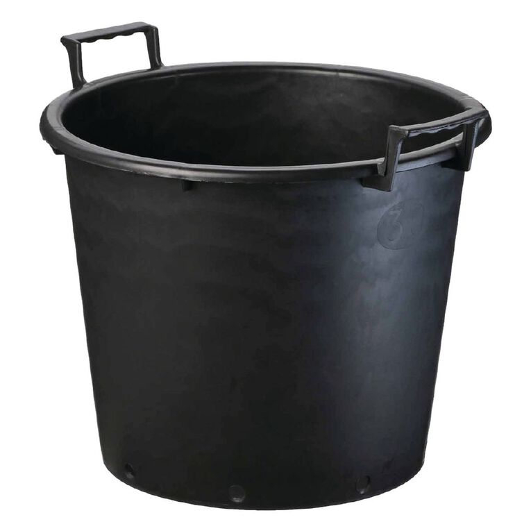 IP Plastics Plant a Bucket 40cm Black 30L Black The Warehouse