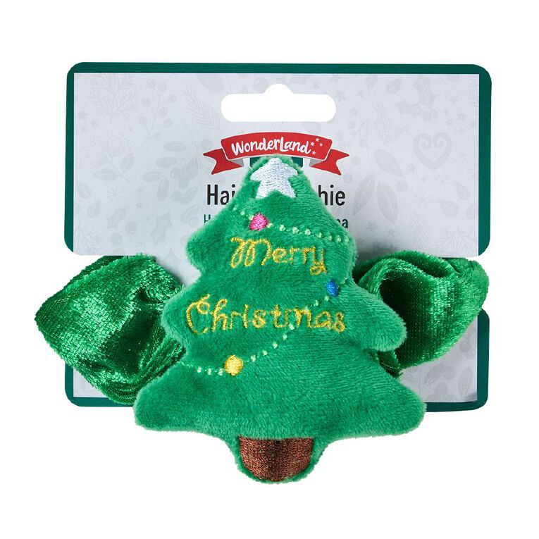 Wonderland Novelty Christmas Hair Scrunchie Assorted 2 Pack, , hi-res