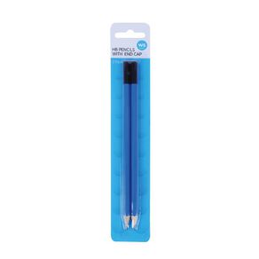 WS HB Pencils With End Cap 2 Pack