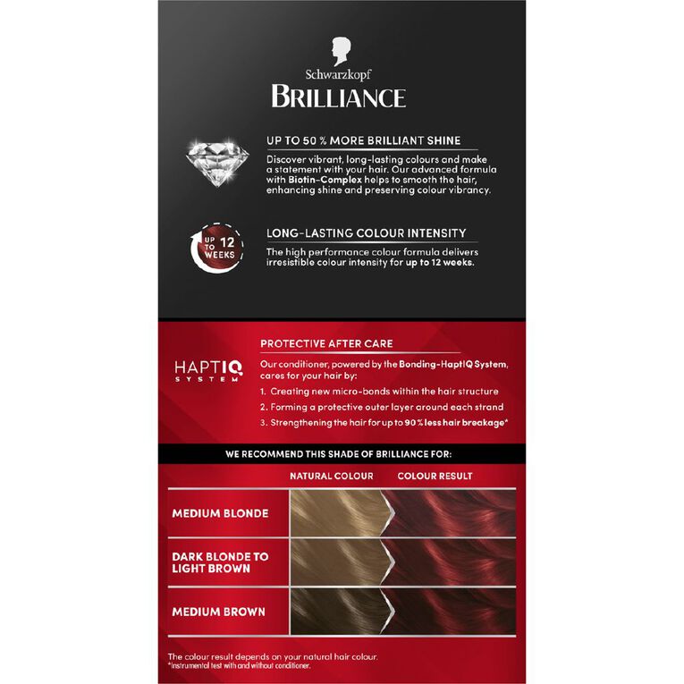 Schwarzkopf Brilliance Hair Colour Red Passion 43, , hi-res