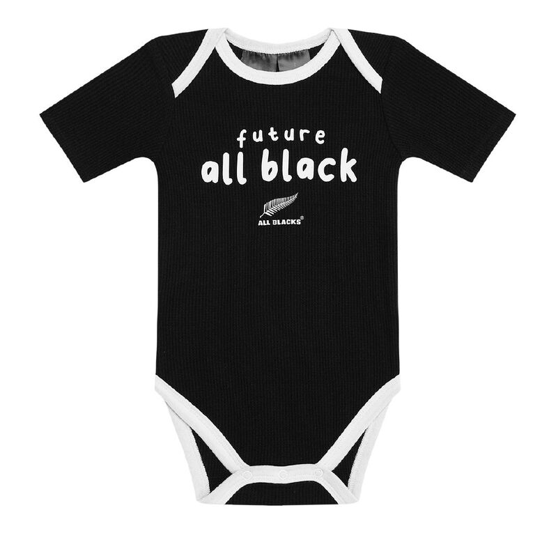 All Blacks Babies' Short Sleeve 3 Piece Set, Black, hi-res