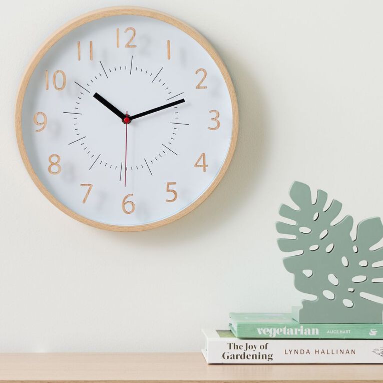 Living & Co Classic Wall Clock 30cm, , hi-res