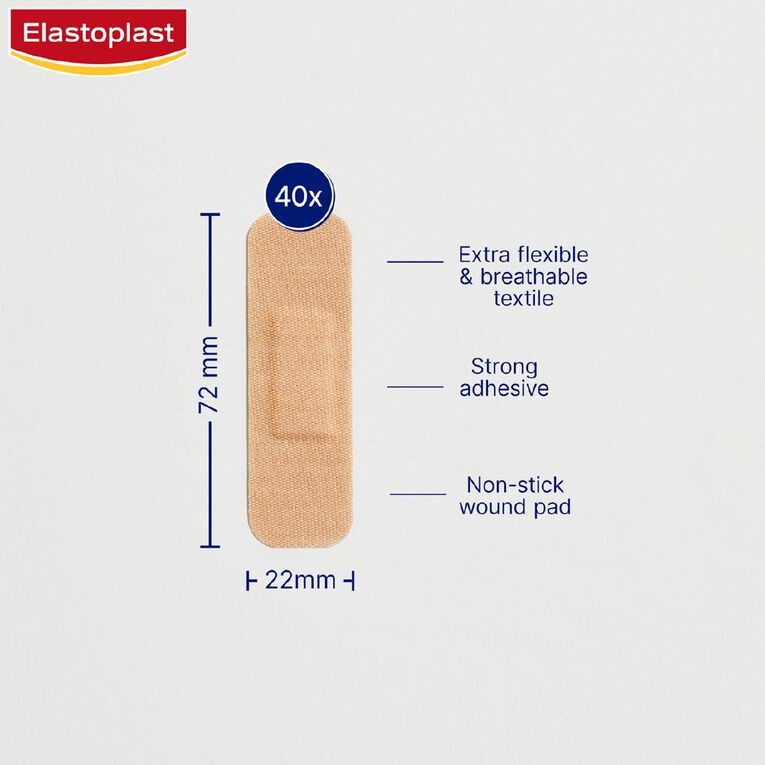 Elastoplast Fabric Flexible Strips 40 Pack, , hi-res
