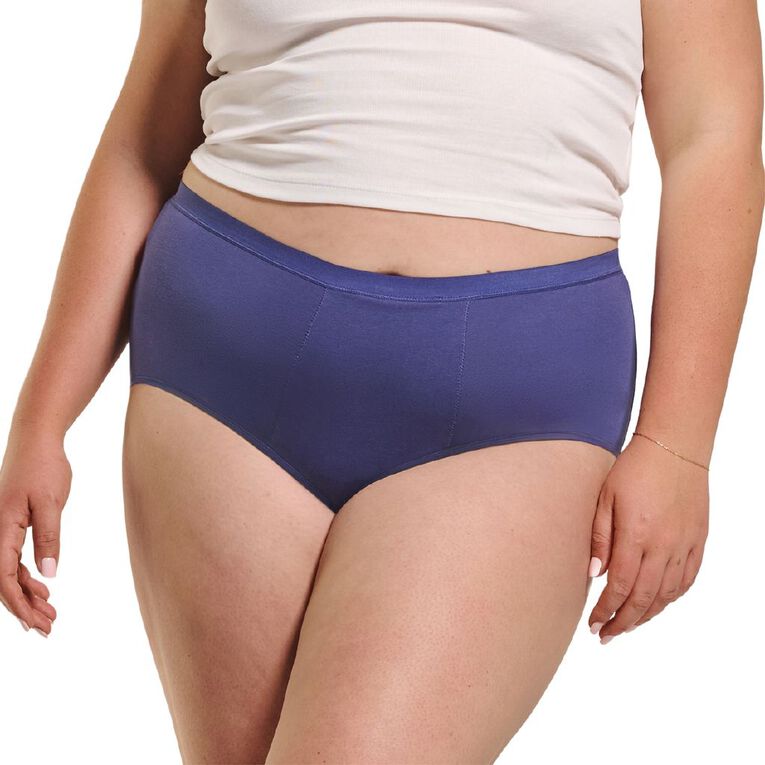 Love Luna Women's Period Full Briefs, Blue Love Luna Women's Period Full Briefs, Blue, hi-res