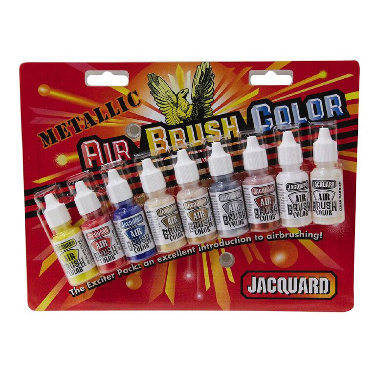Jacquard Airbrush Metallic Exciter Pack 9 Piece, , hi-res