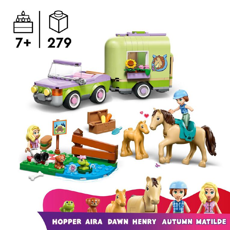 LEGO Friends Horse & Baby Foal Trailer 42695, , hi-res