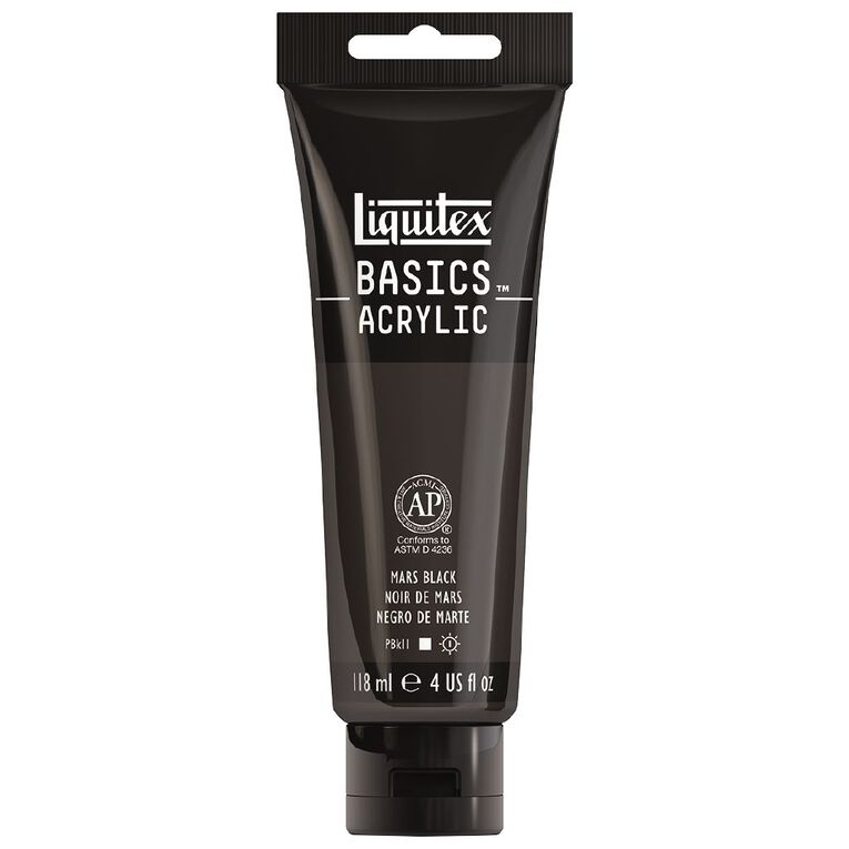 Liquitex Basics Acrylic 118ml Mars Black, , hi-res