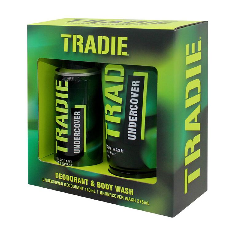Tradie Undercover Deodorant and Body Wash Duo, , hi-res