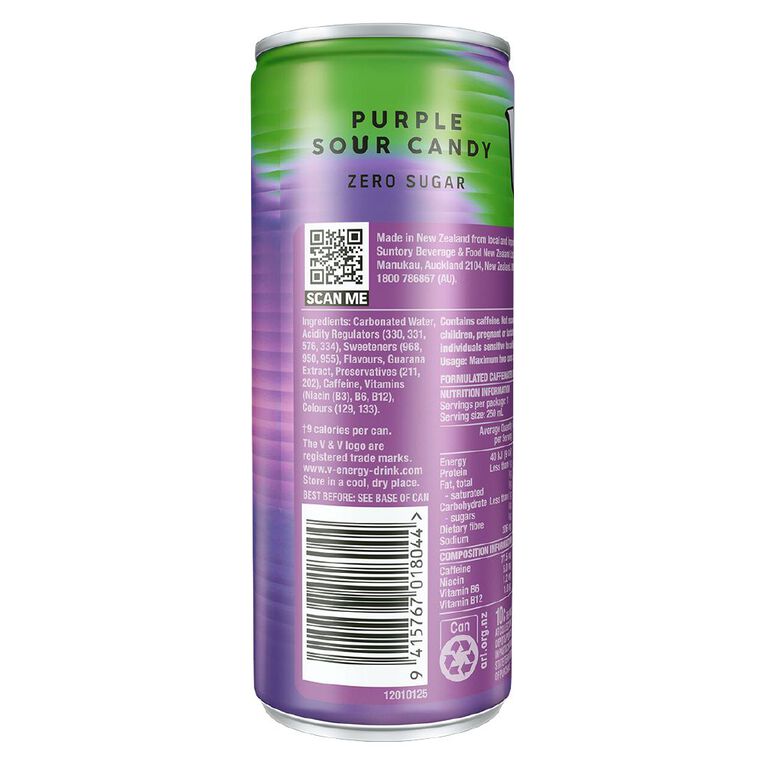 V Purple Sour Candy Can 250ml, , hi-res