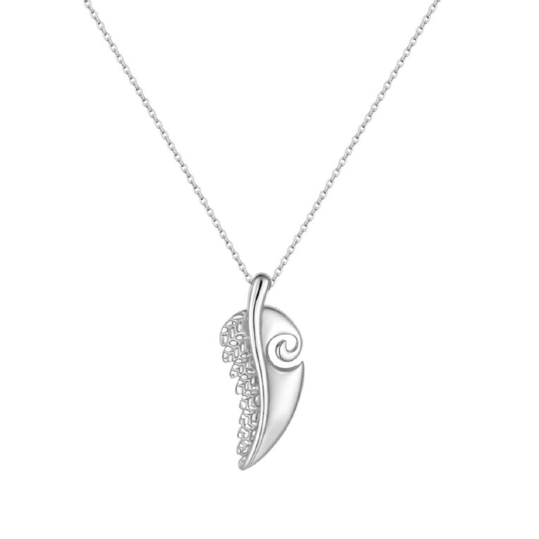 Kiwiana Stainless Steel Fern Necklace, , hi-res