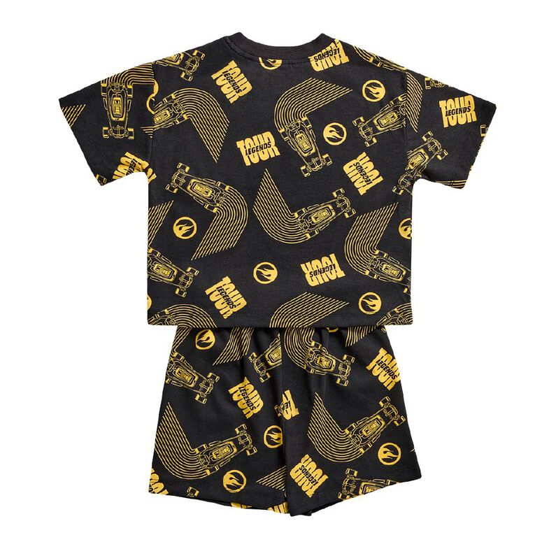 Hot Wheels Boys' T-Shirt and Short Pyjama Set, Black, hi-res