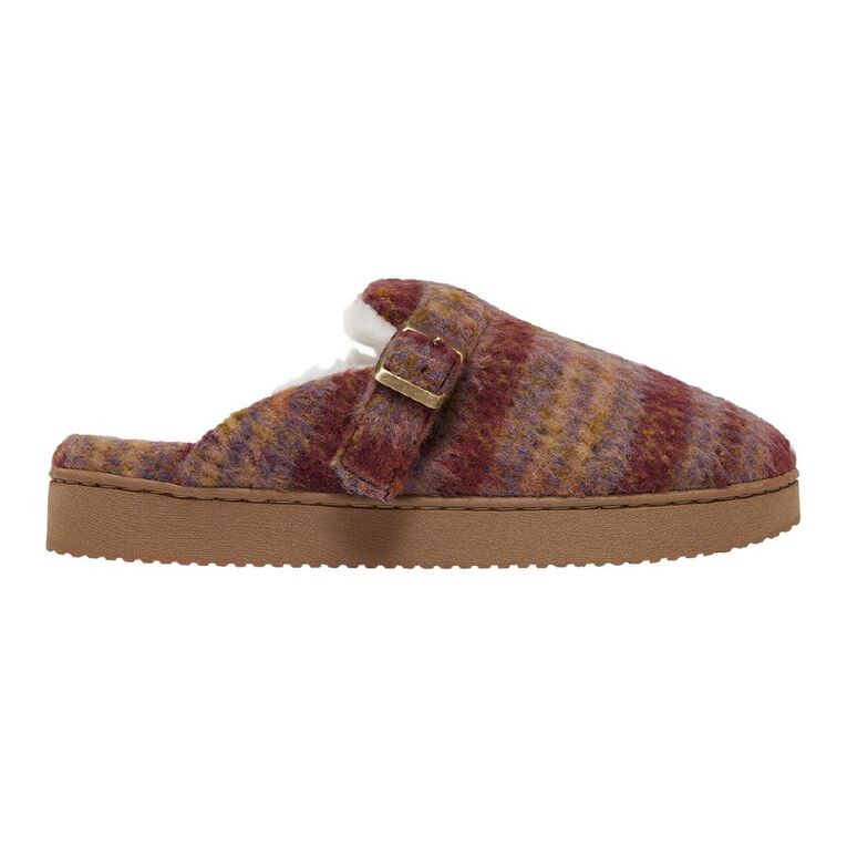 H&H Women's Beatrix Scuff Slippers, Purple, hi-res