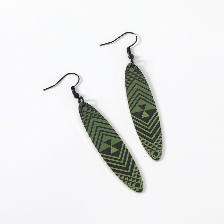 Kiwiana Mosiac Dangle Earrings, , hi-res
