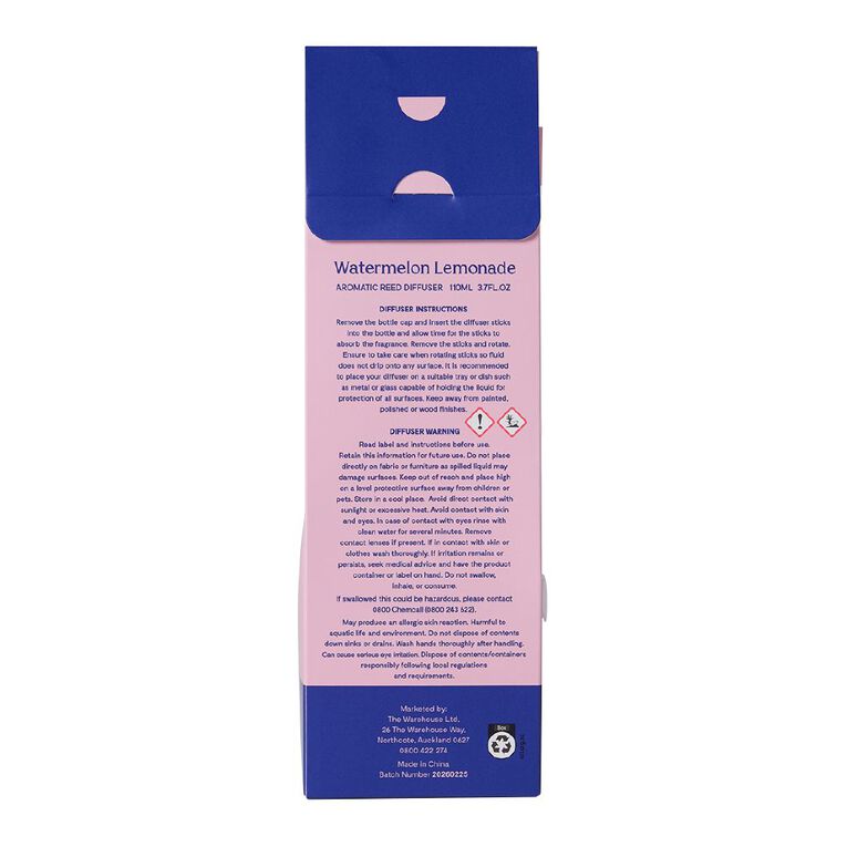 Living & Co Sunset Reed Diffuser 110ml Watermelon Lemonade, , hi-res
