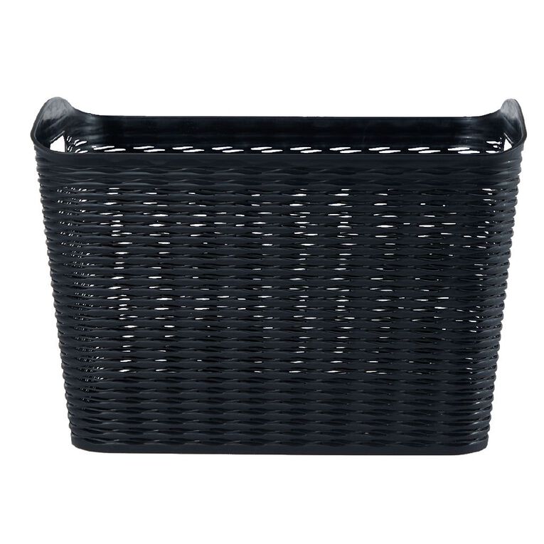 Living & Co Wave Storage Basket Black 26L, , hi-res