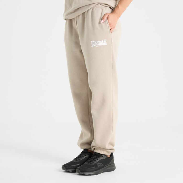 Lonsdale Unisex Trackpants, Taupe, hi-res