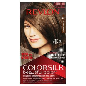 Revlon Coloursilk Hair Colour Medium Brown 41 Brown Mid