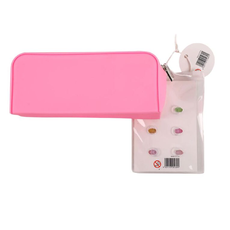 Kookie Summer Pencil Case Pink, , hi-res