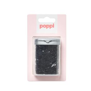 Poppi Poly Bands Black 100 Pack