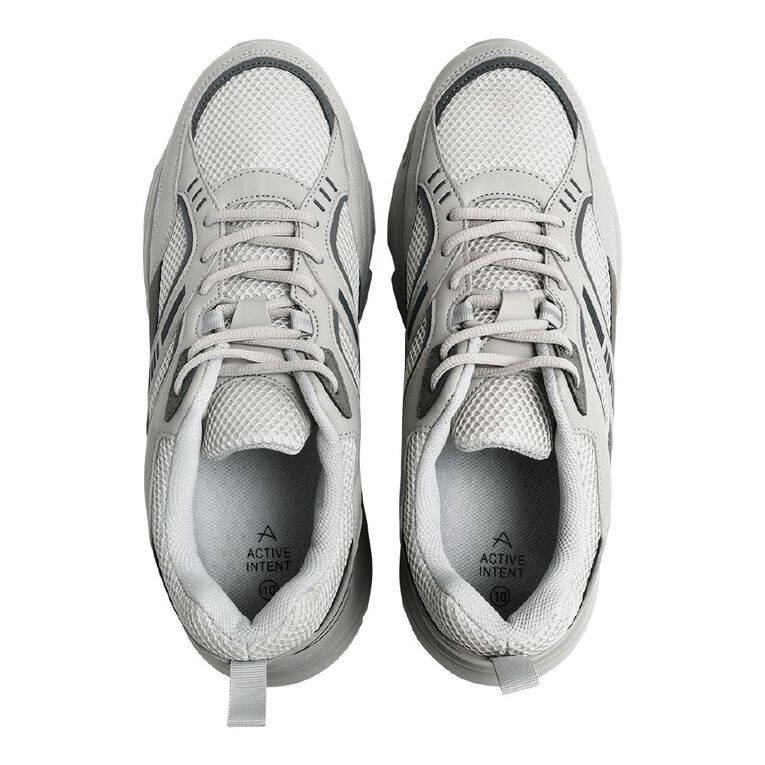Active Intent Men's Dante Trainers, Grey, hi-res